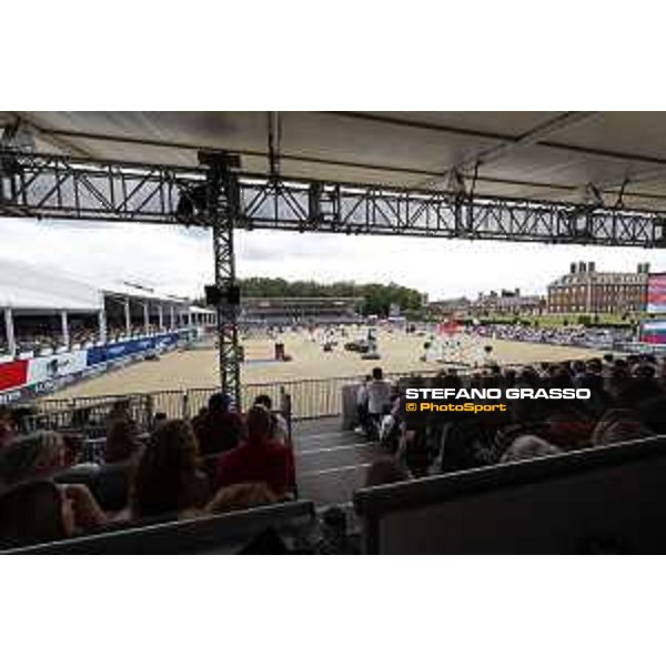 LGCT of London - general view, arena view, panoramic view, wide view, full house, full vip lounge, crowd, public - London, Royal Hospital Chelsea - 3 August 2019 - ph.Stefano Grasso/LGCT