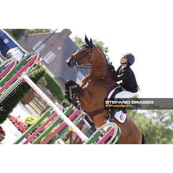 LGCT of Valkenswaard - Grand Prix - Georgina Bloomberg (USA) on Quibelle - Valkenswaard , Tops International Arena - 10 August 2019 - ph.Stefano Grasso/LGCT