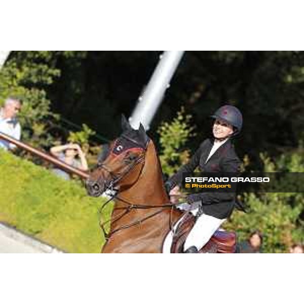 LGCT of Valkenswaard - Grand Prix - Georgina Bloomberg (USA) on Quibelle - Valkenswaard , Tops International Arena - 10 August 2019 - ph.Stefano Grasso/LGCT