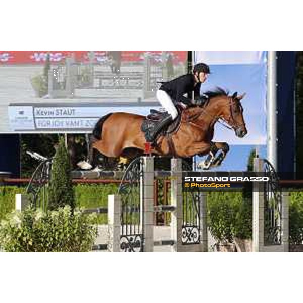 LGCT of Valkenswaard - Grand Prix - Kevin Staut (FRA) on For Joy van?t Zorgvliet HDC - Valkenswaard , Tops International Arena - 10 August 2019 - ph.Stefano Grasso/LGCT