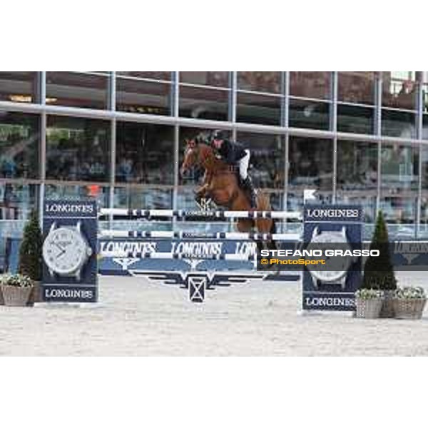 LGCT of Valkenswaard - Grand Prix - Kevin Staut (FRA) on For Joy van?t Zorgvliet HDC - Valkenswaard , Tops International Arena - 10 August 2019 - ph.Stefano Grasso/LGCT