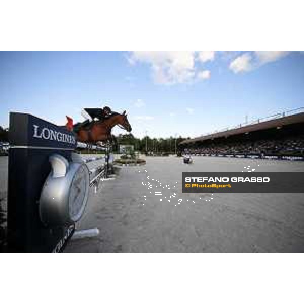 LGCT of Valkenswaard - Grand Prix - Kevin Staut (FRA) on For Joy van?t Zorgvliet HDC - Valkenswaard , Tops International Arena - 10 August 2019 - ph.Stefano Grasso/LGCT
