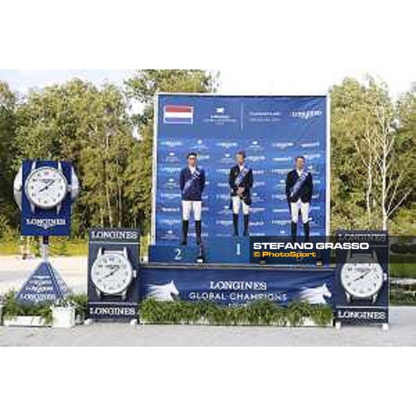LGCT of Valkenswaard - Grand Prix Prize giving ceremony - Podium, 1st Maikel Van Der Vleuten (NED), 2nd Olivier Philippaerts (BEL), 3rd Kevin Staut (FRA) - Valkenswaard , Tops International Arena - 10 August 2019 - ph.Stefano Grasso/LGCT