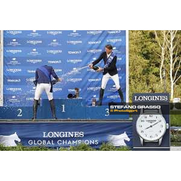 LGCT of Valkenswaard - Grand Prix Prize giving ceremony - Champagne shower - Valkenswaard , Tops International Arena - 10 August 2019 - ph.Stefano Grasso/LGCT