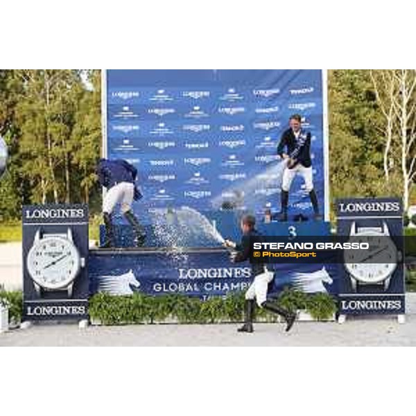 LGCT of Valkenswaard - Grand Prix Prize giving ceremony - Champagne shower - Valkenswaard , Tops International Arena - 10 August 2019 - ph.Stefano Grasso/LGCT