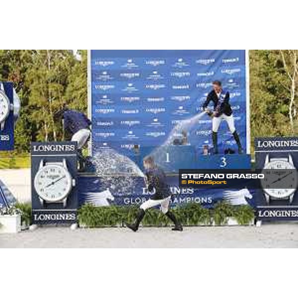 LGCT of Valkenswaard - Grand Prix Prize giving ceremony - Champagne shower - Valkenswaard , Tops International Arena - 10 August 2019 - ph.Stefano Grasso/LGCT