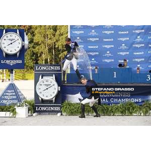 LGCT of Valkenswaard - Grand Prix Prize giving ceremony - Champagne shower - Valkenswaard , Tops International Arena - 10 August 2019 - ph.Stefano Grasso/LGCT