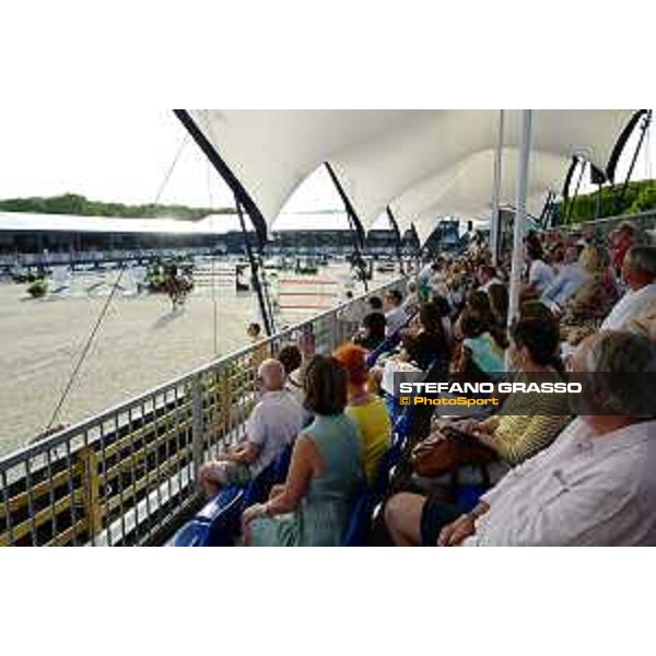 LGCT of St Tropez - general view, arena view, full vip lounge, full house, crowd, public, wide view, panoramic view - St Tropez, Ramatuelle Beach - 13 September 2019 - ph.Stefano Grasso/LGCT