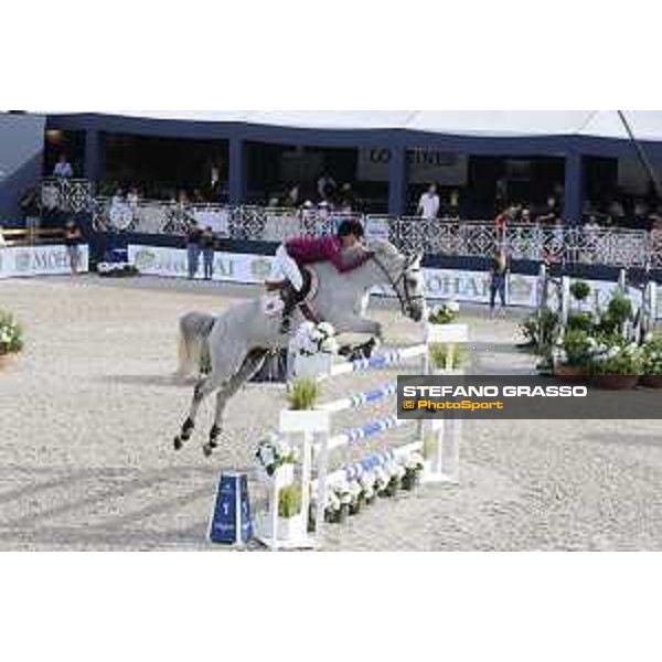 LGCT of St Tropez - Grand Prix - Luciana Diniz (POR) on Vertigo du Desert - St Tropez, Ramatuelle Beach - 14 September 2019 - ph.Stefano Grasso/LGCT