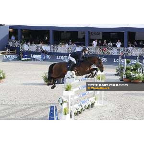 LGCT of St Tropez - Grand Prix - Olivier Perreau (FRA) on Venezia d\'Aiguilly - St Tropez, Ramatuelle Beach - 14 September 2019 - ph.Stefano Grasso/LGCT
