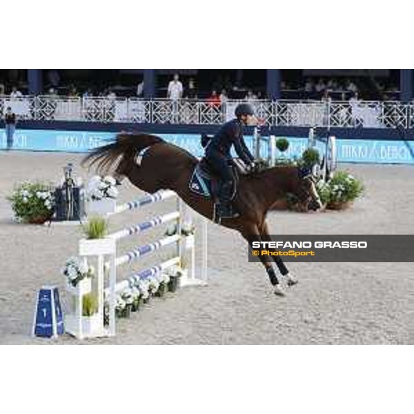 LGCT of St Tropez - Grand Prix - Lorenzo de Luca (ITA) on Scuderia 1918 Halifax van het Kluizebos - St Tropez, Ramatuelle Beach - 14 September 2019 - ph.Stefano Grasso/LGCT