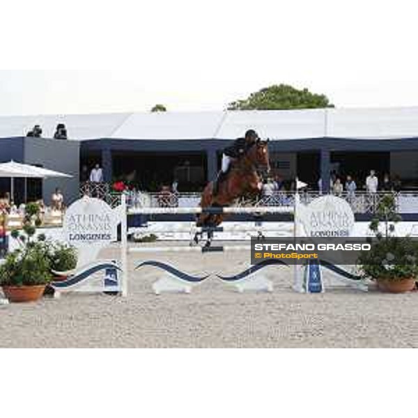 LGCT of St Tropez - Grand Prix - Kevin Staut (FRA) on For Joy van?t Zorgvliet HDC - St Tropez, Ramatuelle Beach - 14 September 2019 - ph.Stefano Grasso/LGCT