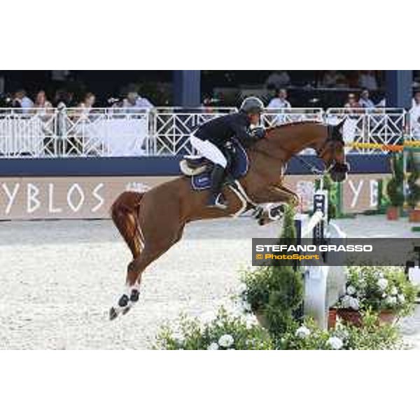 LGCT of St Tropez - Grand Prix - Olivier Robert (FRA) on Tempo de Paban - St Tropez, Ramatuelle Beach - 14 September 2019 - ph.Stefano Grasso/LGCT
