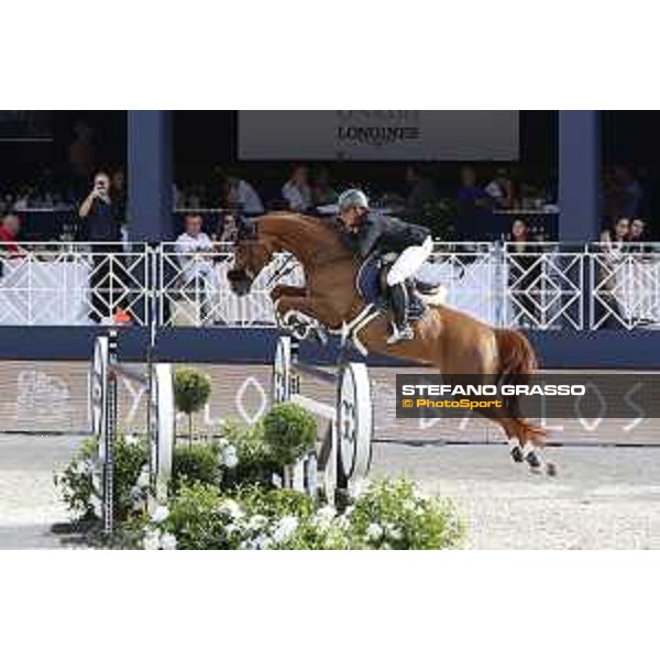 LGCT of St Tropez - Grand Prix - Olivier Robert (FRA) on Tempo de Paban - St Tropez, Ramatuelle Beach - 14 September 2019 - ph.Stefano Grasso/LGCT