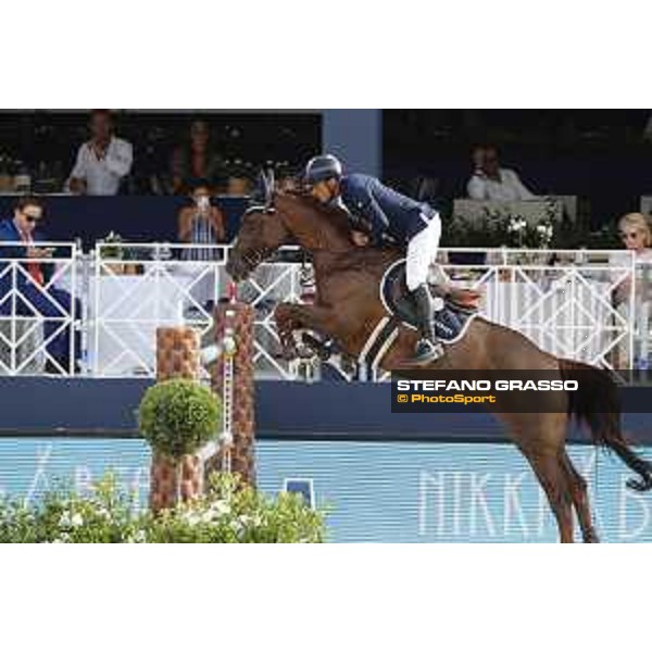 LGCT of St Tropez - Grand Prix - Carlos Enrique Lopez Lizarazo (COL) on Ulhane de Conde - St Tropez, Ramatuelle Beach - 14 September 2019 - ph.Stefano Grasso/LGCT