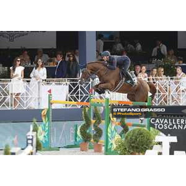 LGCT of St Tropez - Grand Prix - Lorenzo de Luca (ITA) on Scuderia 1918 Halifax van het Kluizebos - St Tropez, Ramatuelle Beach - 14 September 2019 - ph.Stefano Grasso/LGCT