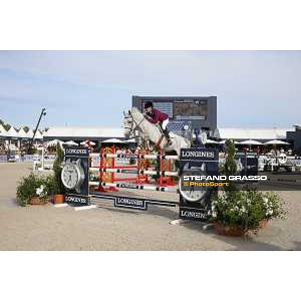 LGCT of St Tropez - Grand Prix - Luciana Diniz (POR) on Vertigo du Desert - St Tropez, Ramatuelle Beach - 14 September 2019 - ph.Stefano Grasso/LGCT