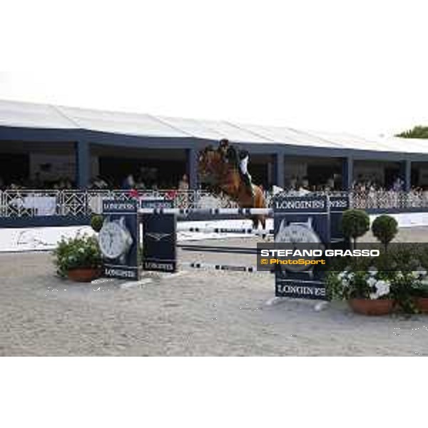 LGCT of St Tropez - Grand Prix - Kevin Staut (FRA) on For Joy van?t Zorgvliet HDC - St Tropez, Ramatuelle Beach - 14 September 2019 - ph.Stefano Grasso/LGCT