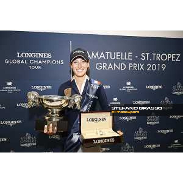 LGCT of St Tropez - Grand Prix Press conference - Jessica Springsteen (USA) - St Tropez, Ramatuelle Beach - 14 September 2019 - ph.Stefano Grasso/LGCT