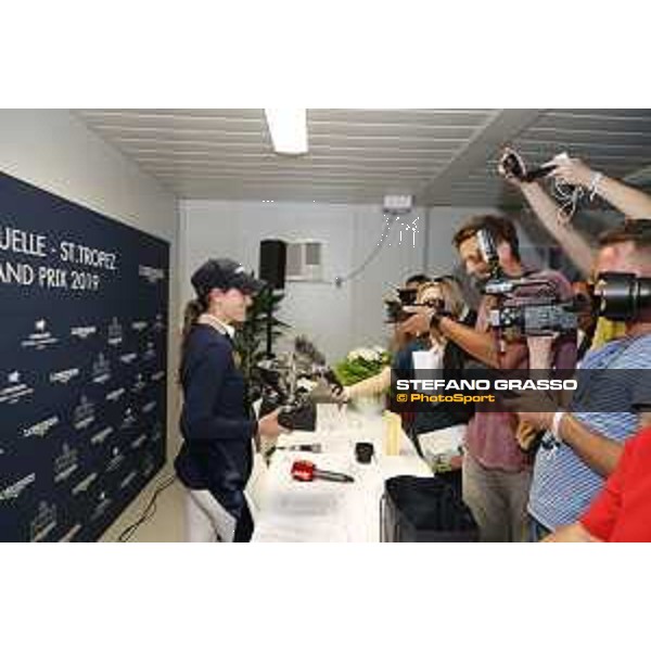 LGCT of St Tropez - Grand Prix Press conference - Jessica Springsteen (USA) - St Tropez, Ramatuelle Beach - 14 September 2019 - ph.Stefano Grasso/LGCT
