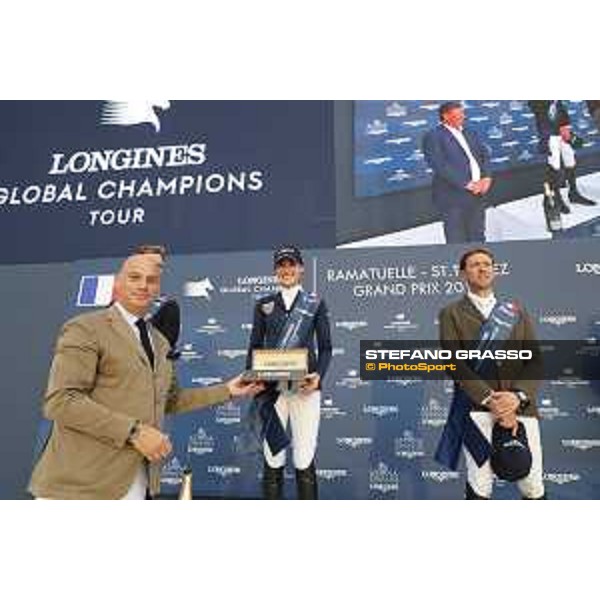 LGCT of St Tropez - Grand Prix Prize giving ceremony - Jessica Springsteen (USA) receives the Longines watch - St Tropez, Ramatuelle Beach - 14 September 2019 - ph.Stefano Grasso/LGCT