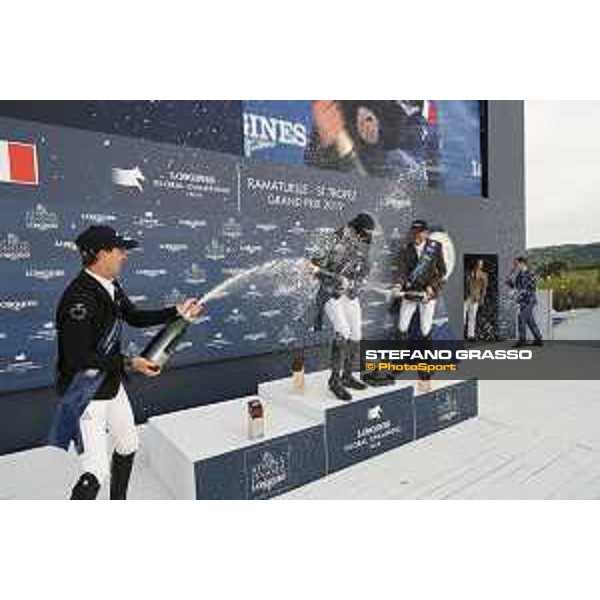LGCT of St Tropez - Grand Prix Prize giving ceremony - Champagne shower - St Tropez, Ramatuelle Beach - 14 September 2019 - ph.Stefano Grasso/LGCT