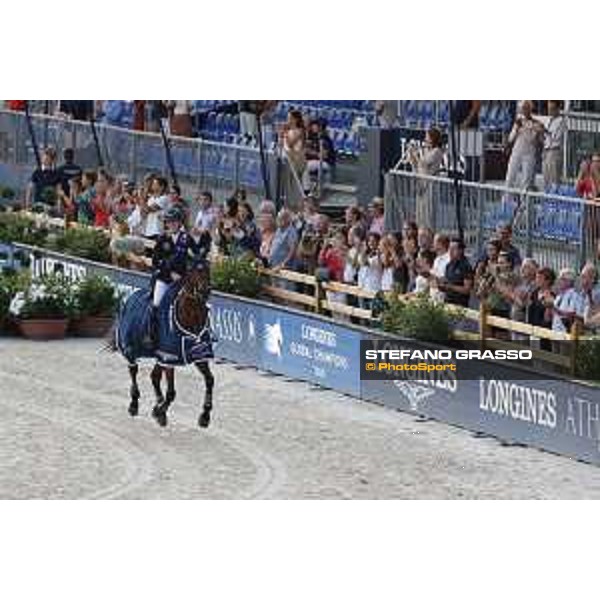 LGCT of St Tropez - Grand Prix Prize giving ceremony - Lap of honour for Jessica Springsteen (USA) - St Tropez, Ramatuelle Beach - 14 September 2019 - ph.Stefano Grasso/LGCT