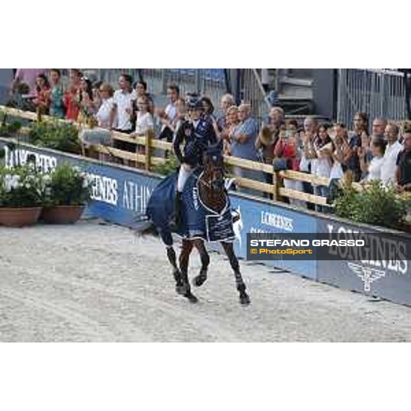 LGCT of St Tropez - Grand Prix Prize giving ceremony - Lap of honour for Jessica Springsteen (USA) - St Tropez, Ramatuelle Beach - 14 September 2019 - ph.Stefano Grasso/LGCT