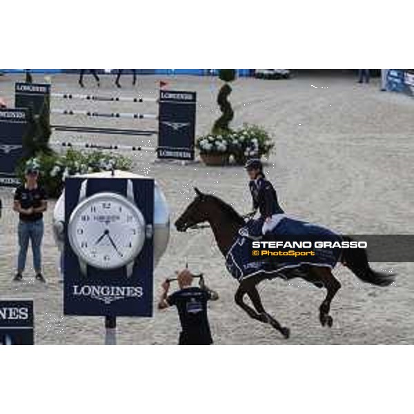 LGCT of St Tropez - Grand Prix Prize giving ceremony - Lap of honour for Jessica Springsteen (USA) - St Tropez, Ramatuelle Beach - 14 September 2019 - ph.Stefano Grasso/LGCT