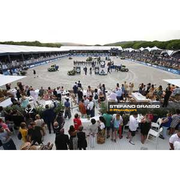 LGCT of St Tropez - Grand Prix Prize giving ceremony - Lap of honour for Jessica Springsteen (USA) - St Tropez, Ramatuelle Beach - 14 September 2019 - ph.Stefano Grasso/LGCT
