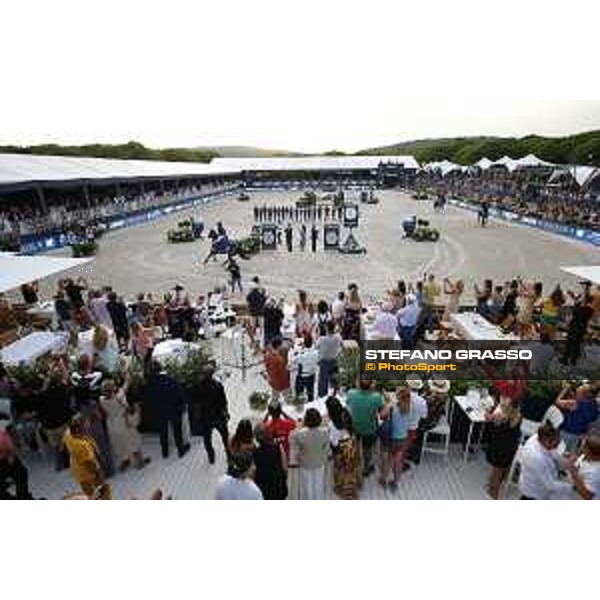 LGCT of St Tropez - Grand Prix Prize giving ceremony - Lap of honour for Jessica Springsteen (USA) - St Tropez, Ramatuelle Beach - 14 September 2019 - ph.Stefano Grasso/LGCT