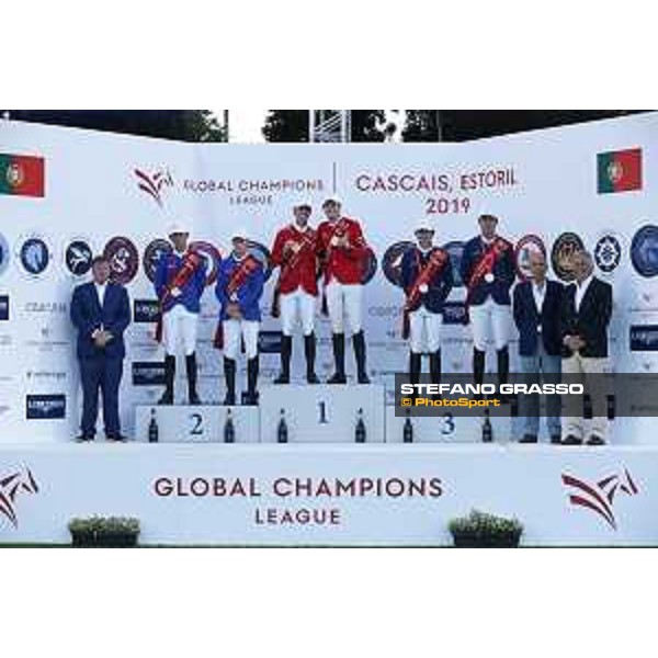 GCL of Cascais,Estoril - The Podium of GCL of Casais,Estoril - 1st London Knights, 2nd Valkenswaard United,3rd Paris Panthers Cascais,Estoril, Hipodromo Manuel Possolo - 22 June 2019 - ph.Stefano Grasso/GCL