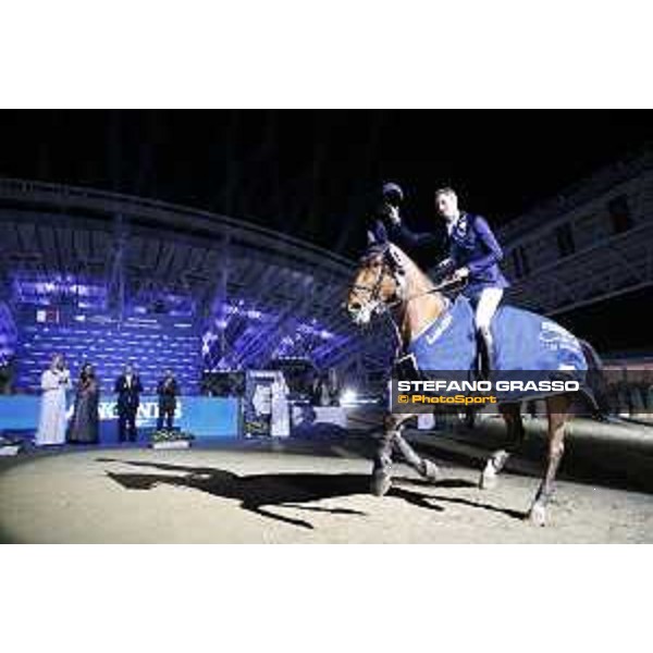 LGCT of Doha - Daniel Deusser (GER) on Kiana van het Herdershof performs the lap of honor after winning the Grand Prix - 6 March 2020 - ph.Stefano Grasso/LGCT