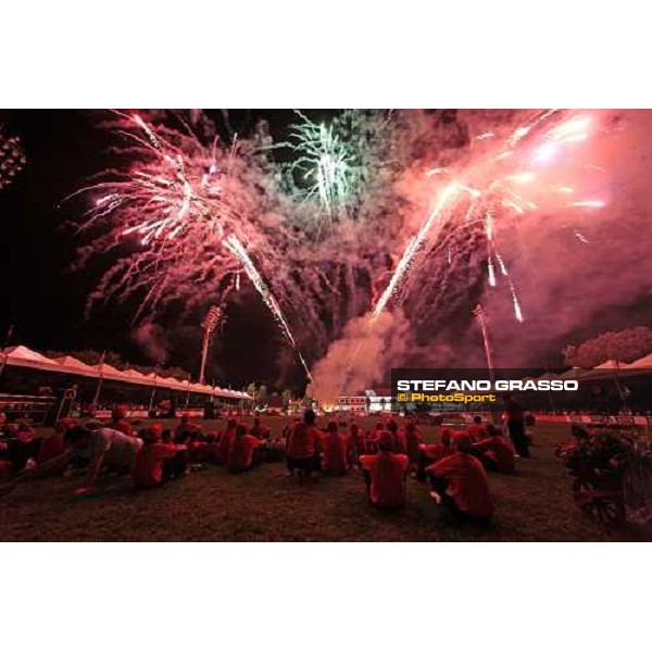 the fireworks show at the end of the 13¡ Challenge Vincenzo Muccioli San Patrignano, 19th july 2009 ph. Stefano Grasso