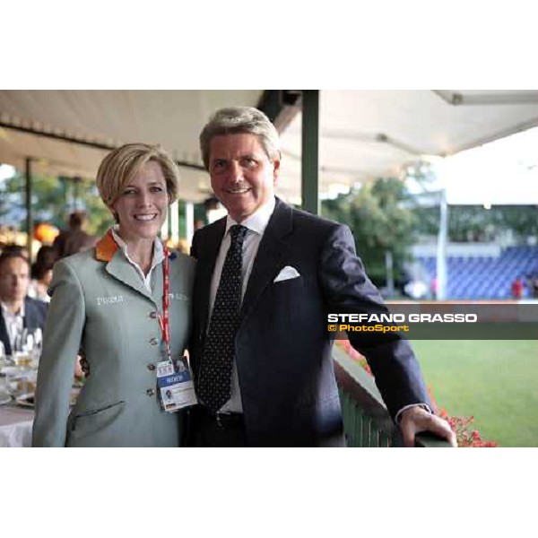 Meredith Michaels-Beerbaum pictured with dott. Gian Riccardo Marini, AD Rolex Italia, at San Patrignano San Patrignano, 19th july 2009 ph. Stefano Grasso