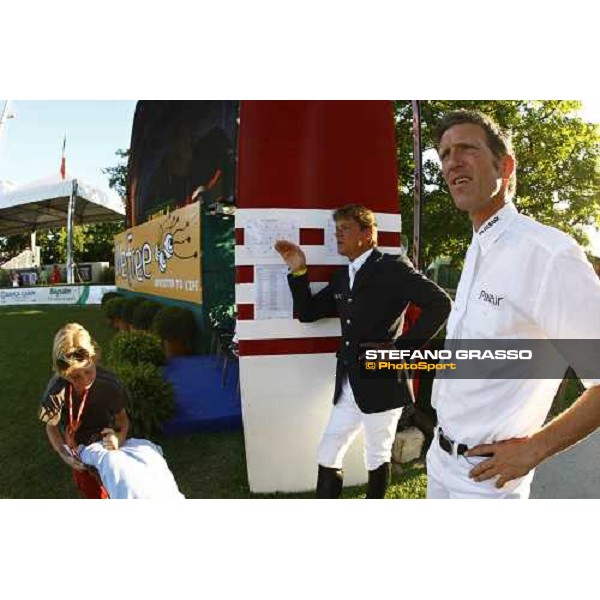 Ludger Beerbaum and Jeroen Dubbeldam study the course at San Patrignano San Patrignano, 19th july 2009 ph. Stefano Grasso