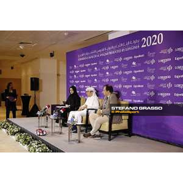 Commercial Bank CHI Al Shaqab presented by Longines - Press conference Omar Al Mannai - Event Director - Abeer Marwan Al Kalla - Head of Corporate Communications and CSR - Alejandro Berdeguee - Sport Coordinator - ph.Stefano Grasso/Al Shaqab