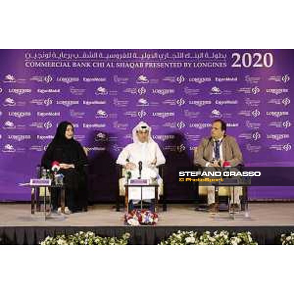 Commercial Bank CHI Al Shaqab presented by Longines - Press conference Omar Al Mannai - Event Director - Abeer Marwan Al Kalla - Head of Corporate Communications and CSR - Alejandro Berdeguee - Sport Coordinator - ph.Stefano Grasso/Al Shaqab