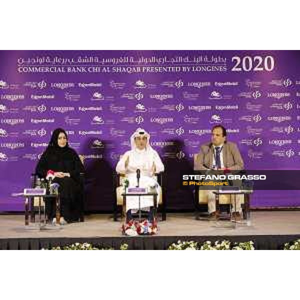 Commercial Bank CHI Al Shaqab presented by Longines - Press conference Omar Al Mannai - Event Director - Abeer Marwan Al Kalla - Head of Corporate Communications and CSR - Alejandro Berdeguee - Sport Coordinator - ph.Stefano Grasso/Al Shaqab