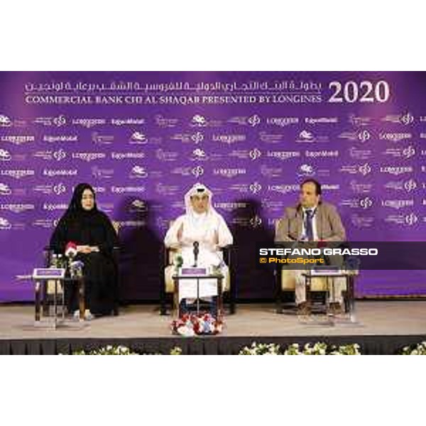 Commercial Bank CHI Al Shaqab presented by Longines - Press conference Omar Al Mannai - Event Director - Abeer Marwan Al Kalla - Head of Corporate Communications and CSR - Alejandro Berdeguee - Sport Coordinator - ph.Stefano Grasso/Al Shaqab
