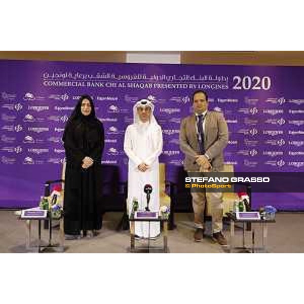 Commercial Bank CHI Al Shaqab presented by Longines - Press conference Omar Al Mannai - Event Director - Abeer Marwan Al Kalla - Head of Corporate Communications and CSR - Alejandro Berdeguee - Sport Coordinator - ph.Stefano Grasso/Al Shaqab