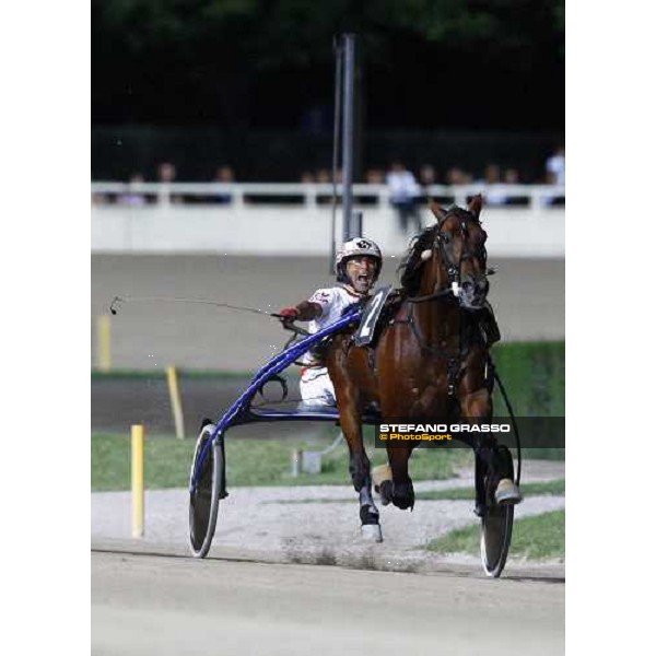 Roberto Vecchione wins with Algiers Hall the race off of the 75° Campionato Europeo Cesena, 6th sept. 2009 ph. Stefano Grasso