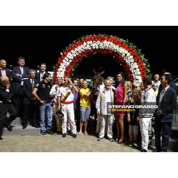 the prize giving ceremony of the 75° Campionato Europeo won by Roberto Vecchione with Algiers Hall Cesena, 6th sept. 2009 ph. Stefano Grasso