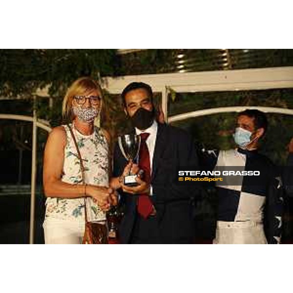 Prize giving of Premio Città di Napoli - Listed race won by Fabio Branca - Napoli Agnano,25th July 2020 Ph.Stefano Grasso/Ippodromi Partenopei srl