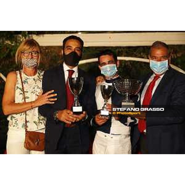 Prize giving of Premio Città di Napoli - Listed race won by Fabio Branca - Napoli Agnano,25th July 2020 Ph.Stefano Grasso/Ippodromi Partenopei srl