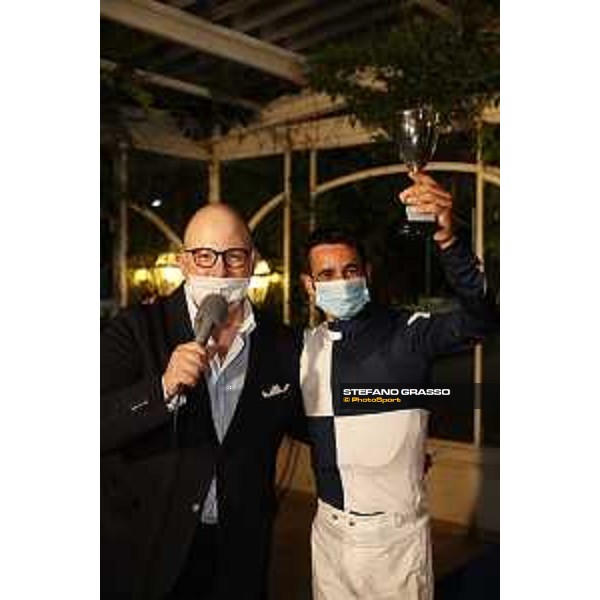 Prize giving of Premio Città di Napoli - Listed race won by Fabio Branca - and Federico Raccichini Napoli Agnano,25th July 2020 Ph.Stefano Grasso/Ippodromi Partenopei srl