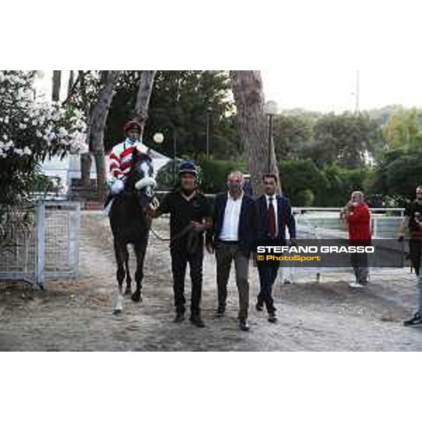 Dario Vargiu on Dark Foundation and his connection after winning the Premio S.G.A. - Asta Selezionata - Stefano Luciani and Luca Giovenale Napoli Agnano,25th July 2020 Ph.Stefano Grasso/Ippodromi Partenopei srl