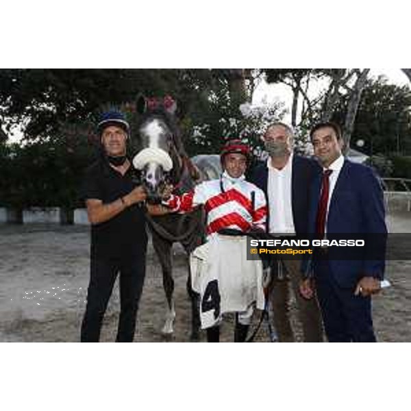 Dario Vargiu on Dark Foundation and his connection after winning the Premio S.G.A. - Asta Selezionata - Stefano Luciani and Luca Giovenale Napoli Agnano,25th July 2020 Ph.Stefano Grasso/Ippodromi Partenopei srl