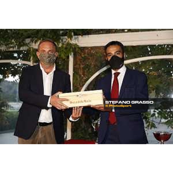 Prize giving Premio S.G.A. - Asta Selezionata - Stefano Luciani and Luca Giovanale - Napoli Agnano,25th July 2020 Ph.Stefano Grasso/Ippodromi Partenopei srl