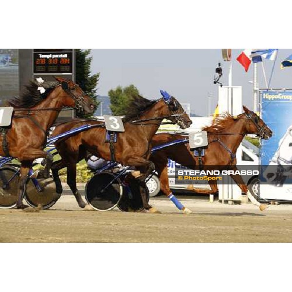 Melanis SF wins the Premio avv. Carlo Marangoni - Filly beating Mania and My Dream Gar Torino, 13th sept. 2009 ph. Stefano Grasso